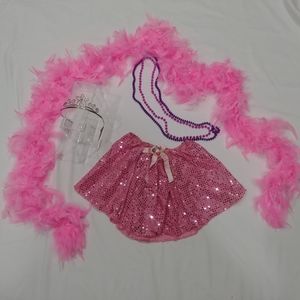 Disney princess vtg '90s dress up skirt tiera boa